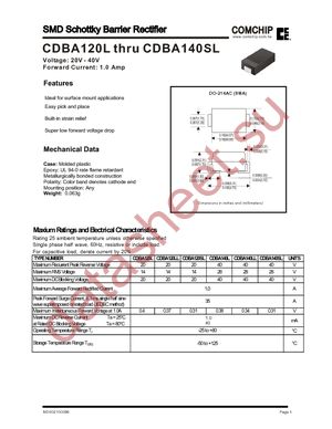 CDBA120SL-G datasheet  